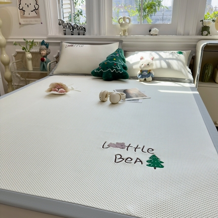 91家纺网 家纺一手货源 找家纺 （总）席世家2025新款满天星绣花豆豆席