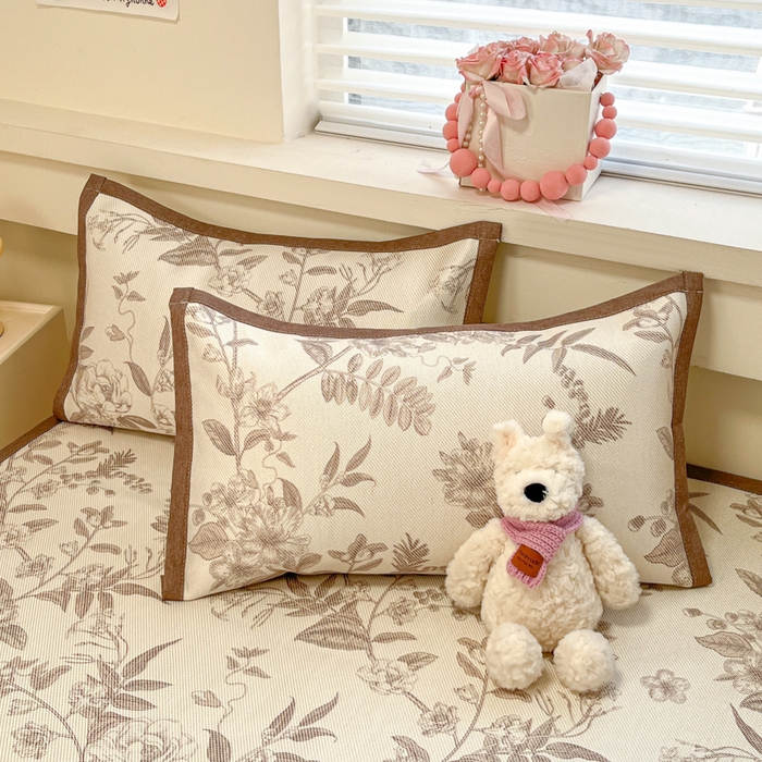 91家纺网 家纺一手货源 找家纺 慕澄家纺 2025新款小清新印花真冰藤系列凉席床席款 床席-树屿