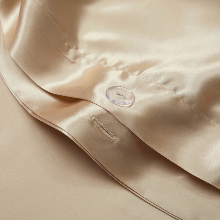 91家纺网 家纺一手货源 找家纺 赫本真丝馆（珍丝纺） 2025新款真丝提花系列四件套 佩德拉-金