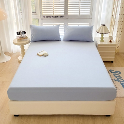 91家纺网 家纺一手货源 找家纺 （总）禧缘家纺（原梦想家） 2025新款全棉40s纯色13372系列单床笠