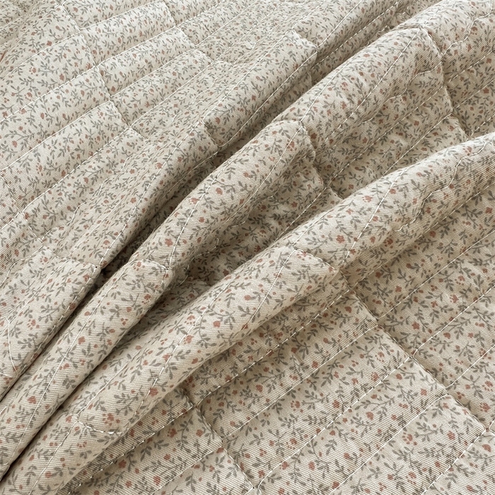 91家纺网 家纺一手货源 找家纺 恒爱 2025新款全棉印花单床盖 安哥拉公主-浅咖