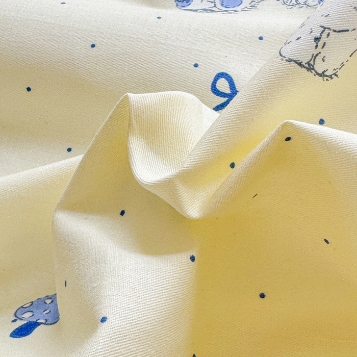 91家纺网 家纺一手货源 找家纺 2025新款全棉床单床笠 熊护萌兔 床单款