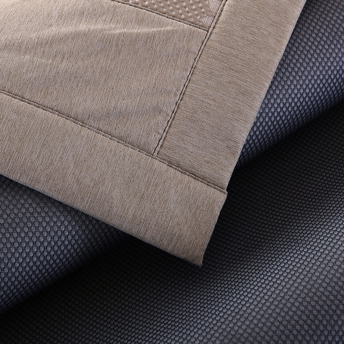 91家纺网 家纺一手货源 找家纺 法莱妮 2025夏季新款A类真凉感丝提花加厚三明治冰豆豆凉席-叶韵系列  叶韵-浅灰