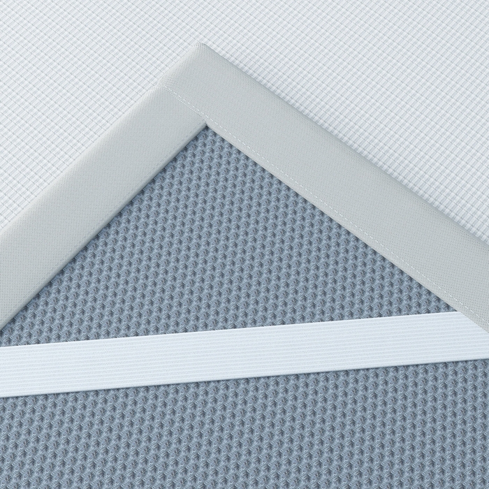 91家纺网 家纺一手货源 找家纺 2025新款云母冰川凉席床笠 云母冰川-灰（条席）