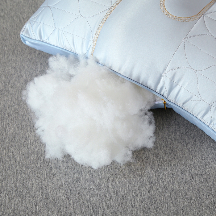 91家纺网 家纺一手货源 找家纺 爱来伊家纺 2025新款莫代尔水光真丝乳胶枕芯 莫代尔水光兰丝-蓝色