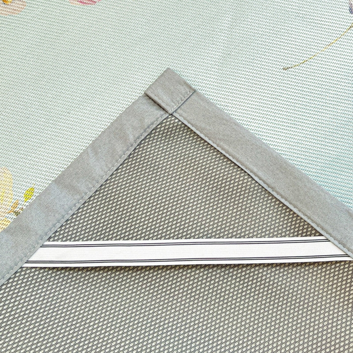 91家纺网 家纺一手货源 找家纺 慕澄家纺 2025新款小清新印花真冰藤系列凉席床席款 床席-陌上花开