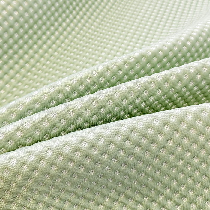 91家纺网 家纺一手货源 找家纺 金盛纺 2025新款冰豆豆凉席-床席款 华夫格-绿