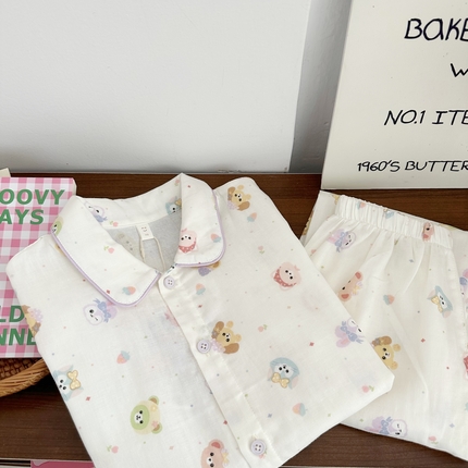 91家纺网 家纺一手货源 找家纺 （总）纽约生活 2025新款儿童小翻领短袖长裤