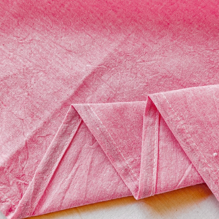 91家纺网 家纺一手货源 找家纺 2025新款全棉色织水洗棉床单床笠 玫红 床单款