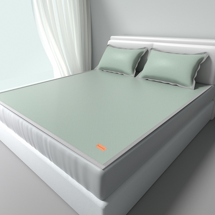 91家纺网 家纺一手货源 找家纺 （总）简一 2025新款经典皮革标凉感冰丝席