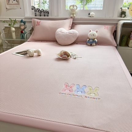 91家纺网 家纺一手货源 找家纺 （总）席世家2025新款满天星绣花豆豆席