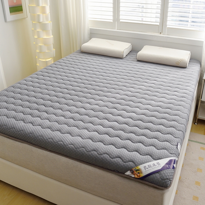 91家纺网 家纺一手货源 找家纺 苏赫床垫 2025新款A类针织提花床垫 波浪-灰