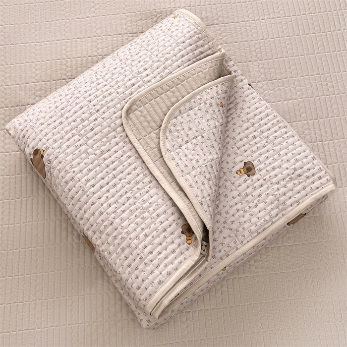 91家纺网 家纺一手货源 找家纺 恒爱 2025新款全棉印花单床盖 卡皮巴拉