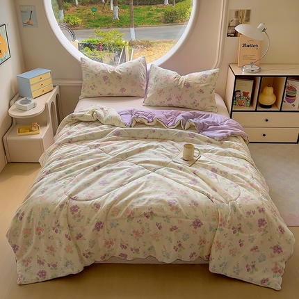 91家纺网 家纺一手货源 找家纺 初念 2025新款云朵棉系列夏被（提供买家秀） 流心奶糕