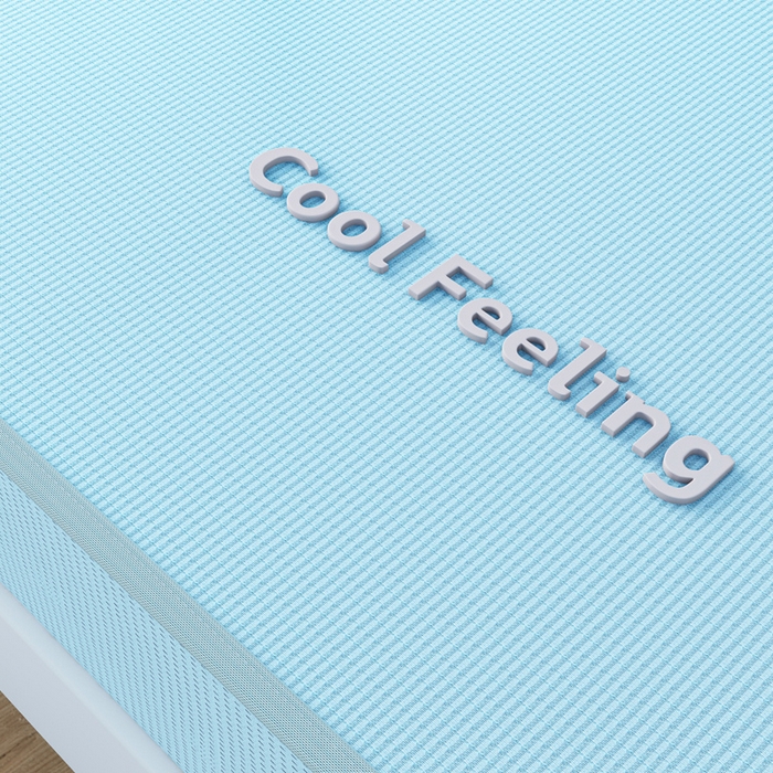 91家纺网 家纺一手货源 找家纺 2025新款云母冰川凉席床笠 云母冰川-蓝（床笠）