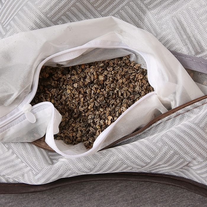 91家纺网 家纺一手货源 找家纺 2025新款纯色冰藤全荞麦枕夏凉凉感枕芯冰丝冰藤枕头 纯色冰藤全荞麦枕-咖色 35*55cm