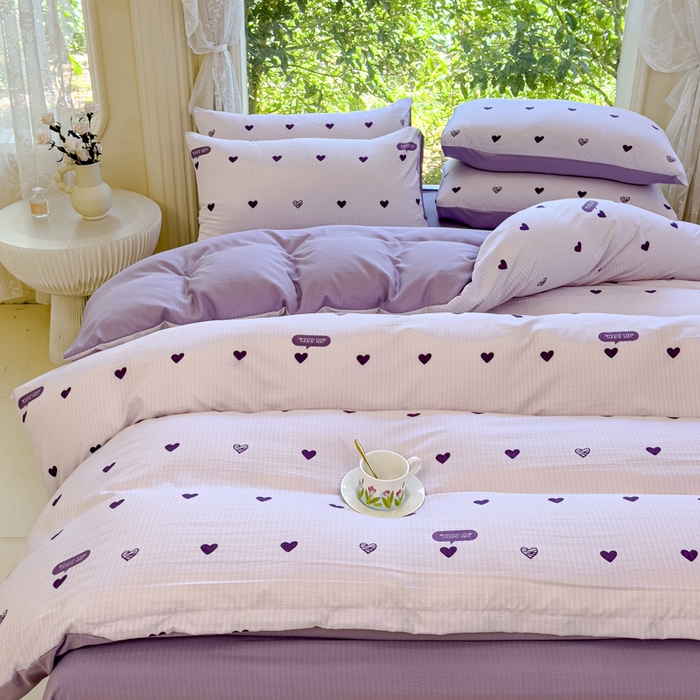 91家纺网 家纺一手货源 找家纺 （总）仟网汇 2025新款亲肤舒适提花小竺棉彩竹棉彩竺棉系列四件套