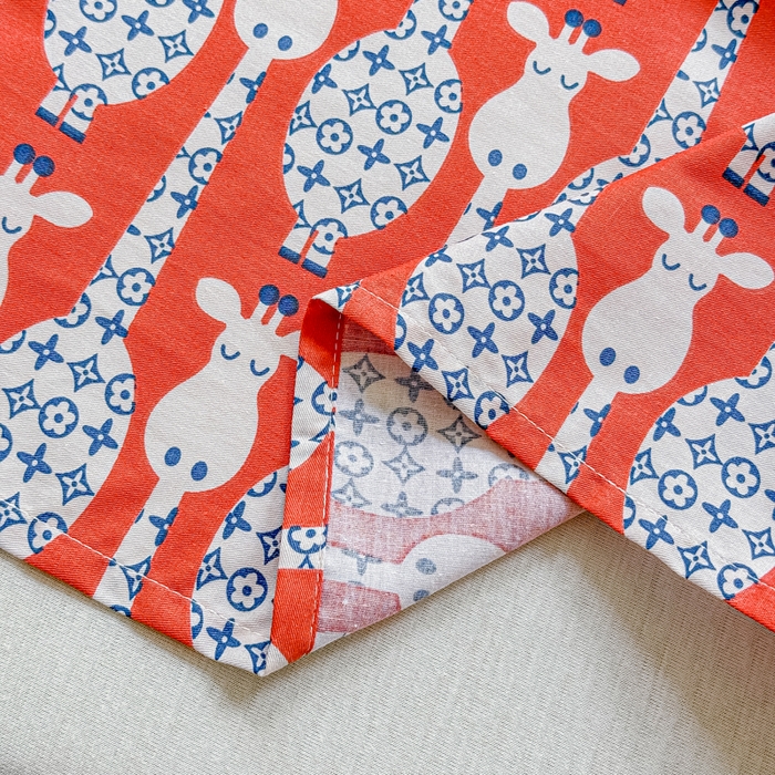 91家纺网 家纺一手货源 找家纺 2025新款全棉床单床笠 长颈鹿 床单款