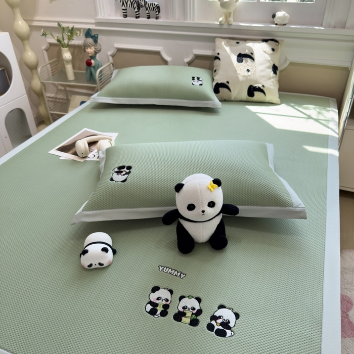 91家纺网 家纺一手货源 找家纺 （总）席世家2025新款满天星绣花豆豆席