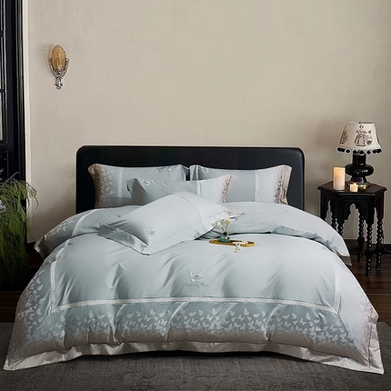 91家纺网 家纺一手货源 找家纺 （总）蒂爵 2025新款居家长绒棉提花四件套梦幻蝴蝶系列