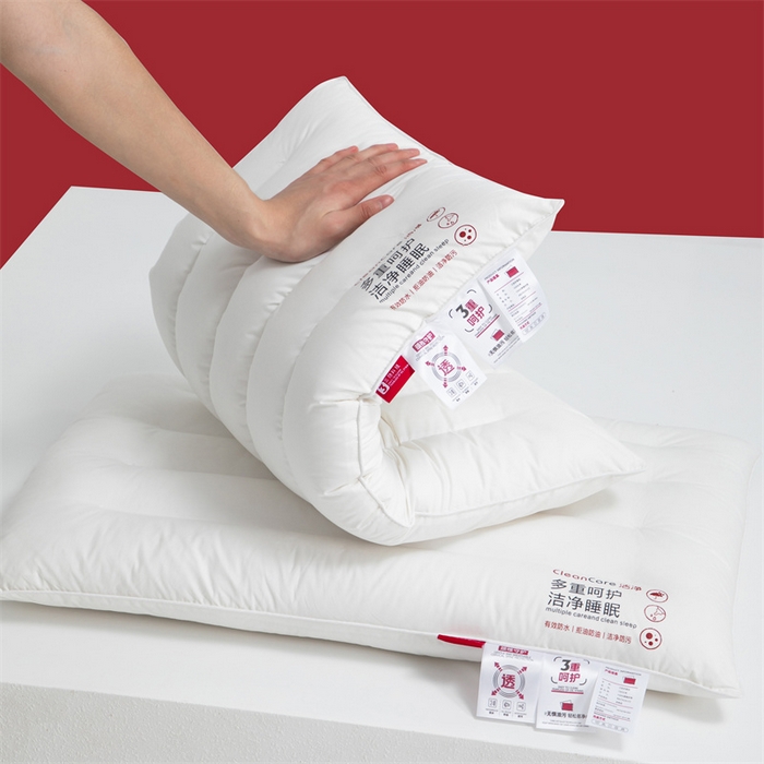 91家纺网 家纺一手货源 找家纺 （总）爱来伊家纺 2025新款A类全棉三防枕头酒店枕纯棉酒店三防枕芯枕头