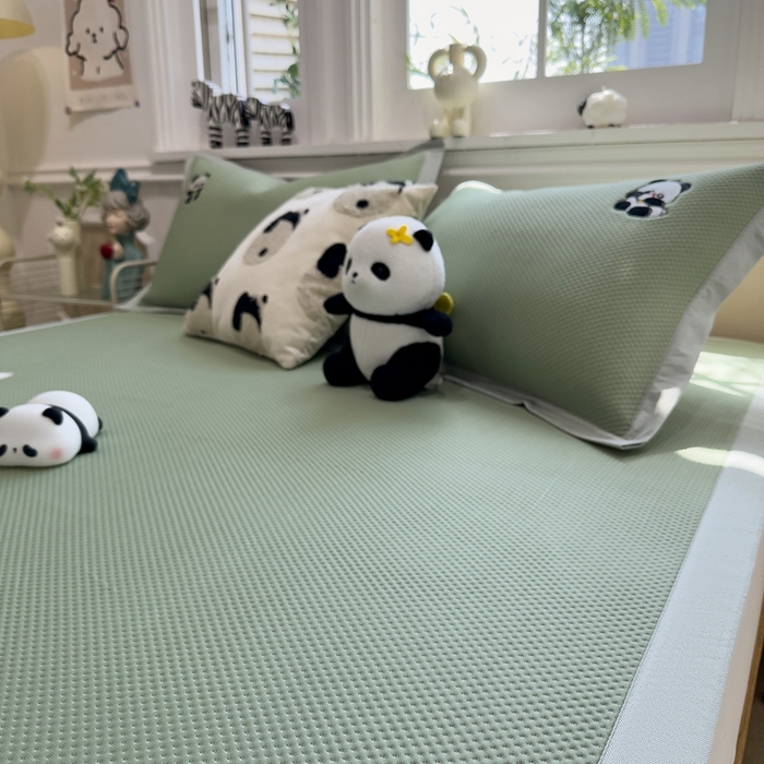 91家纺网 家纺一手货源 找家纺 （总）席世家2025新款满天星绣花豆豆席