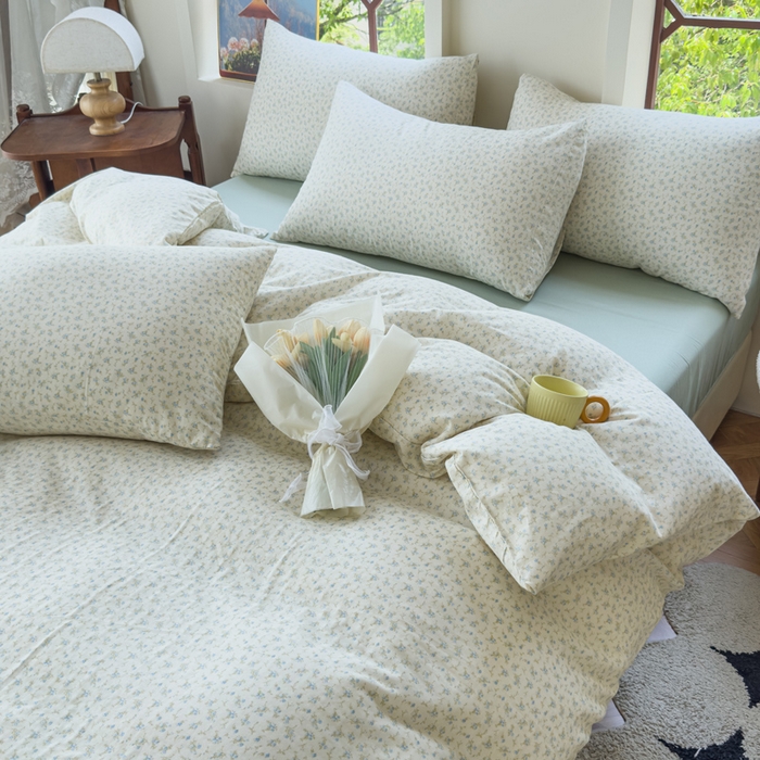 91家纺网 家纺一手货源 找家纺 （总）耀悦家纺 2024新款A类全棉双层纱四件套