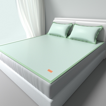 91家纺网 家纺一手货源 找家纺 （总）简一 2025新款经典皮革标凉感冰丝席