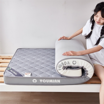 91家纺网 家纺一手货源 找家纺 （总）优承佳生活馆（床垫） 2025新款字母牛奶丝双边乳胶床垫-学生款
