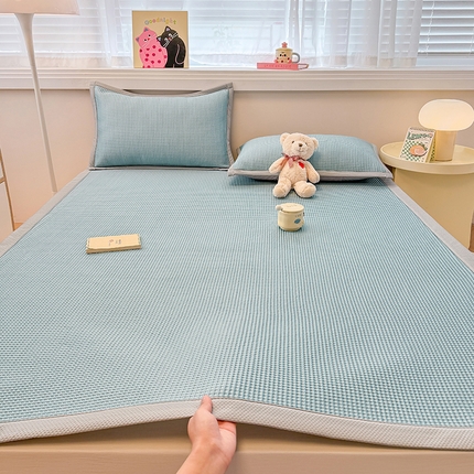 金盛纺 2025新款冰豆豆凉席-床席款 华夫格-兰