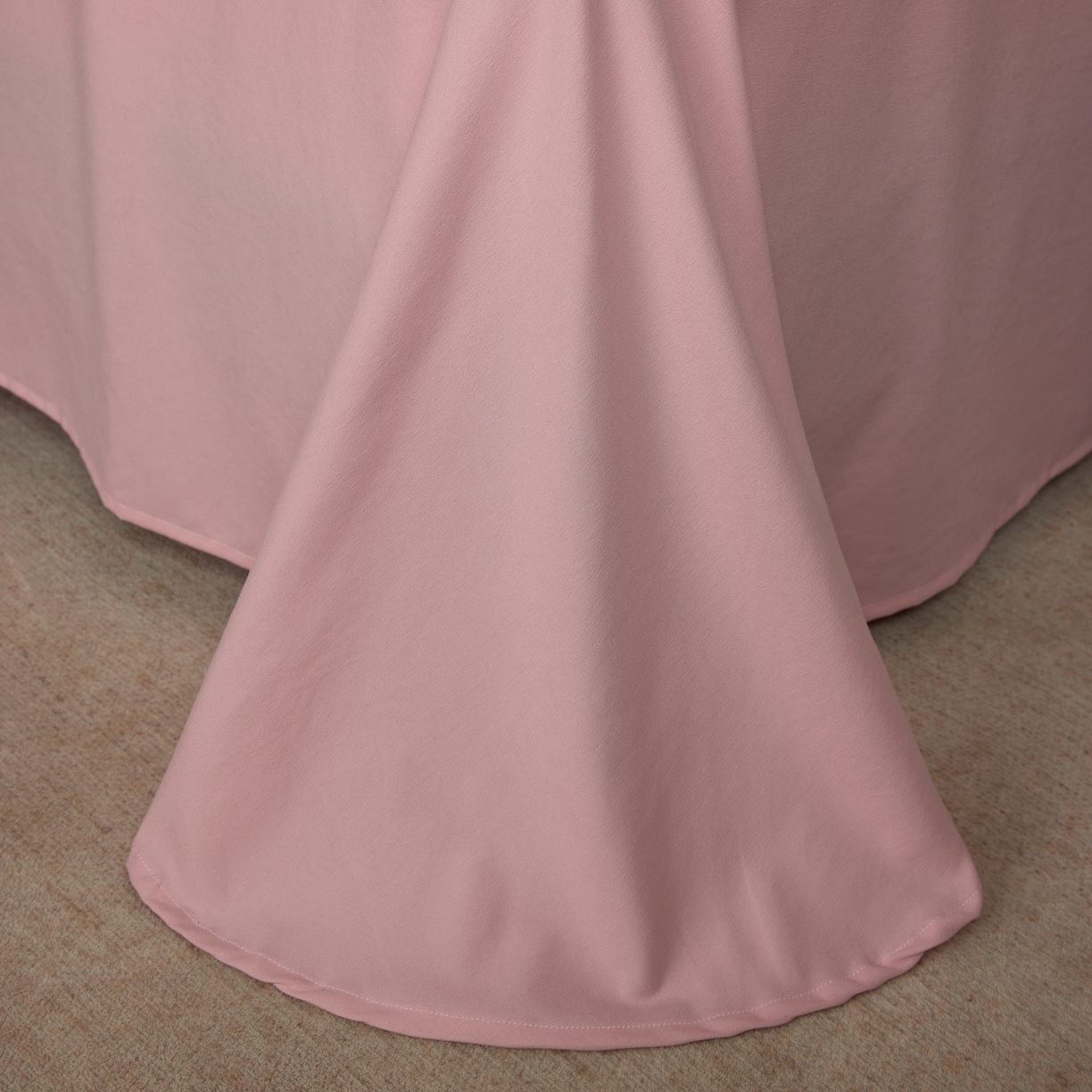 91家纺网 家纺一手货源 找家纺 丽卡家纺 2025新款数码印花有氧双层纱四件套 典雅粉