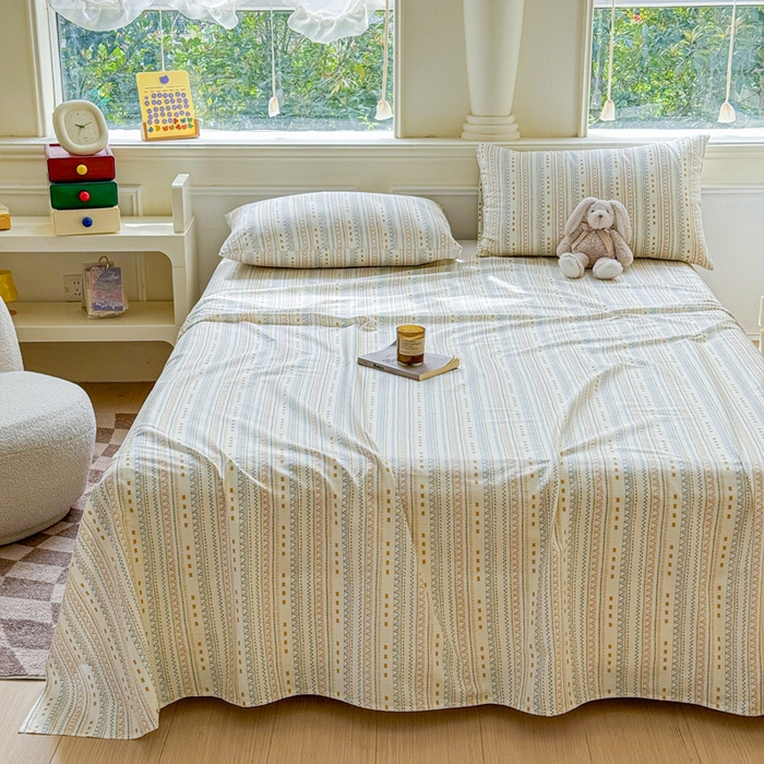 91家纺网 家纺一手货源 找家纺 2025新款全棉床单床笠 米娅 床单款