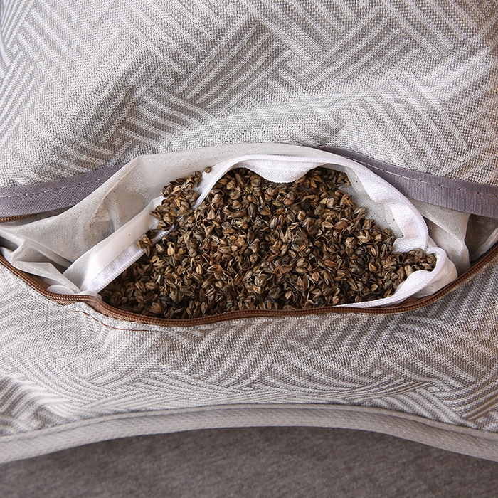 91家纺网 家纺一手货源 找家纺 2025新款纯色冰藤全荞麦枕夏凉凉感枕芯冰丝冰藤枕头 纯色冰藤全荞麦枕-米色35*55cm