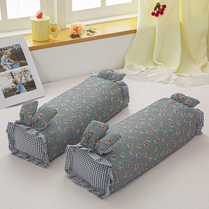 91家纺网 家纺一手货源 找家纺 （总）织布人 2025新款荞麦枕直播爆款全棉双层纱兔子枕全荞麦壳枕头夏季透气枕