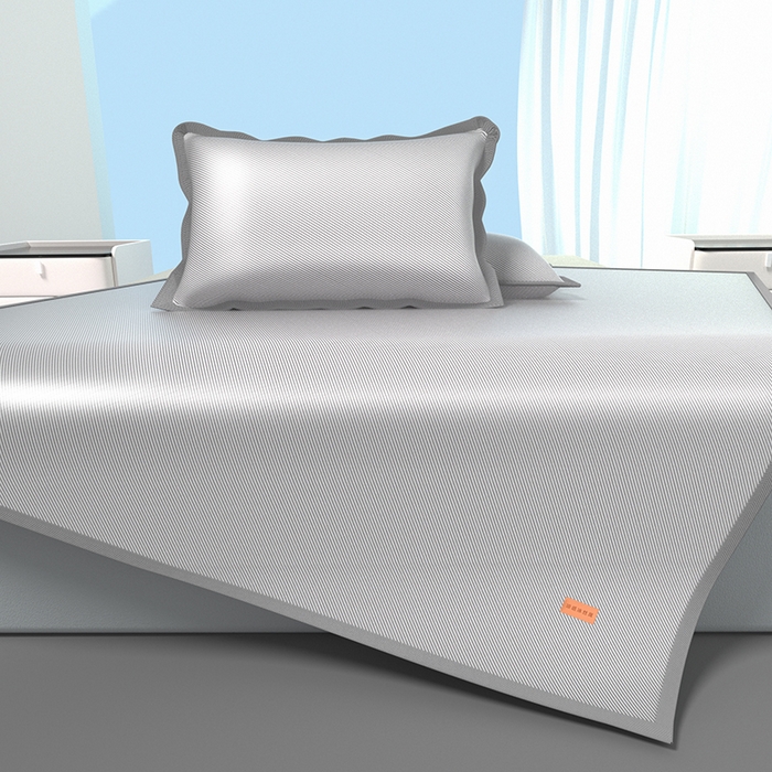 91家纺网 家纺一手货源 找家纺 （总）简一 2025新款经典皮革标凉感冰丝席