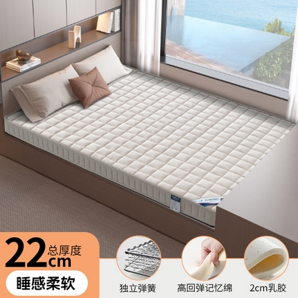 91家纺网 家纺一手货源 找家纺 （总）时奥家纺 2025新款护脊深睡弹簧海绵床垫