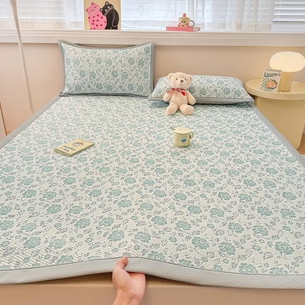 金盛纺 2025新款冰豆豆凉席-床席款 花期-绿