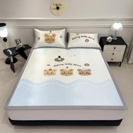 91家纺网 家纺一手货源 找家纺 （总）倾慕  2025新款数码大版时尚卡通风冰藤席