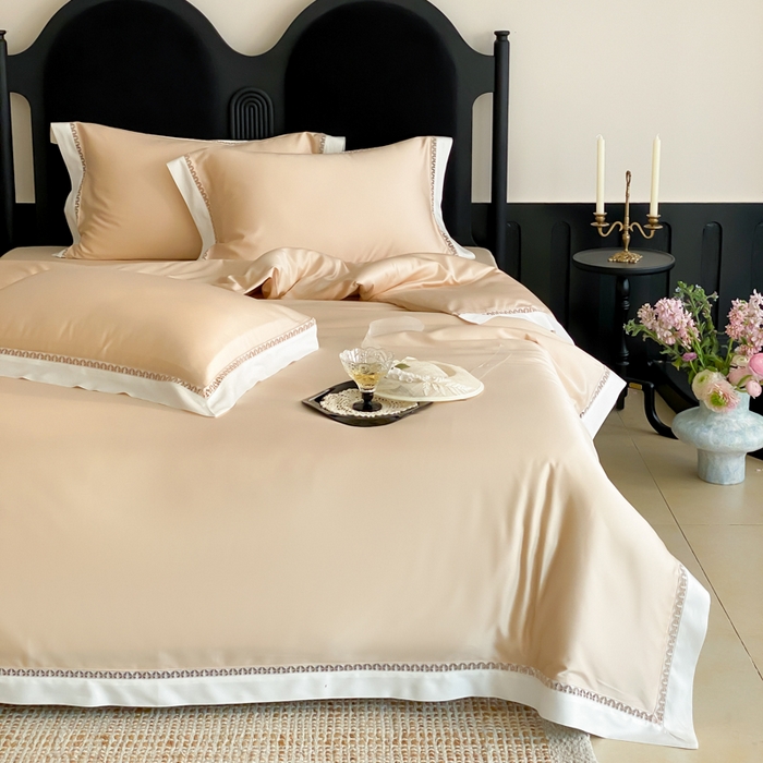 91家纺网 家纺一手货源 找家纺 （总）云栖家居 2025天丝棉镂空四件套-观夏