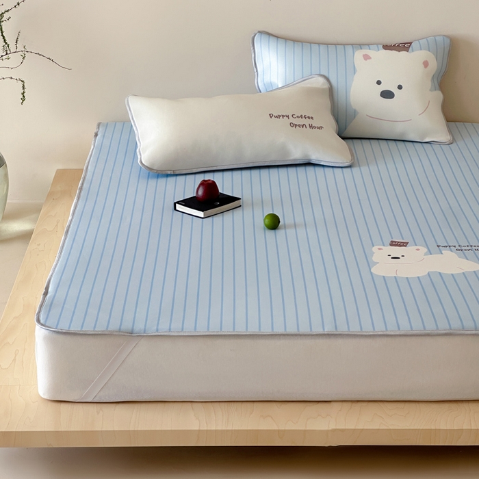 91家纺网 家纺一手货源 找家纺 （总）如一2025A类ins大版数码卡通印花冰丝凉感席