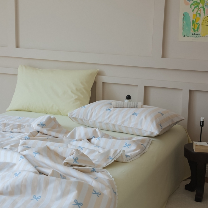 91家纺网 家纺一手货源 找家纺 棉眠 2025新款纯棉花边夏被套件 萝莉点点