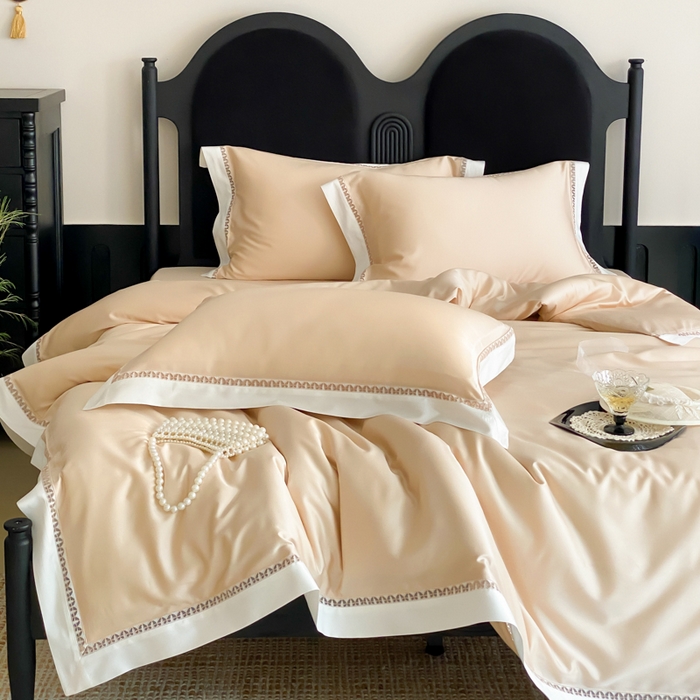 91家纺网 家纺一手货源 找家纺 （总）云栖家居 2025天丝棉镂空四件套-观夏