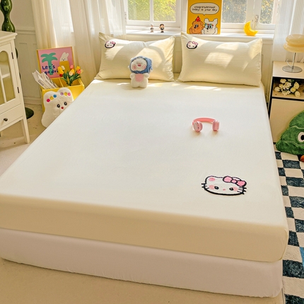 91家纺网 家纺一手货源 找家纺 （总）港岛妹妹 2025春夏新款卡通毛巾绣床笠