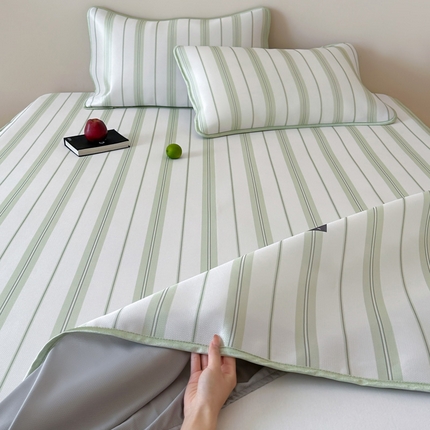 91家纺网 家纺一手货源 找家纺 （总）如一2025A类休闲无印风数码印花冰丝凉感席