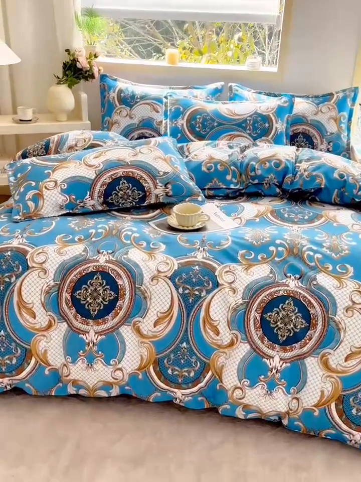 91家纺网 家纺一手货源 找家纺 （总）梵巢家纺 芦荟棉三四件套，床单，被套，枕套化纤四件套