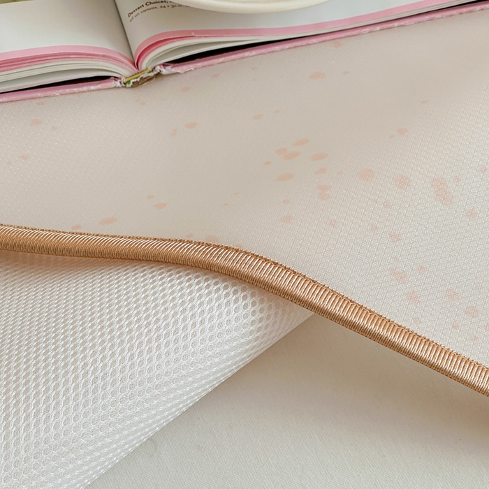 91家纺网 家纺一手货源 找家纺 如一2025A类ins大版数码卡通印花冰丝凉感席 粉粉熊-床笠-床笠