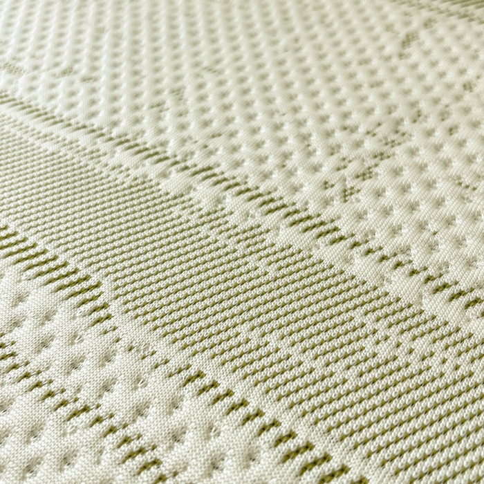 91家纺网 家纺一手货源 找家纺 雅居纺家纺 2025新款A类加厚三明治底简约提花凉感席系列-床笠款 线条-绿