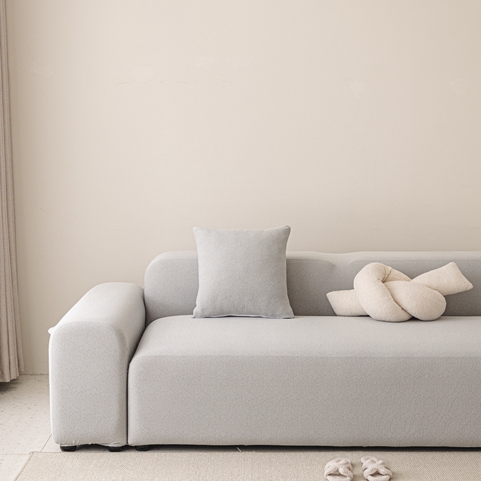 91家纺网 家纺一手货源 找家纺 沐沐家纺  2026新款素鸢沙发套 浅灰 单人(90-140cm)
