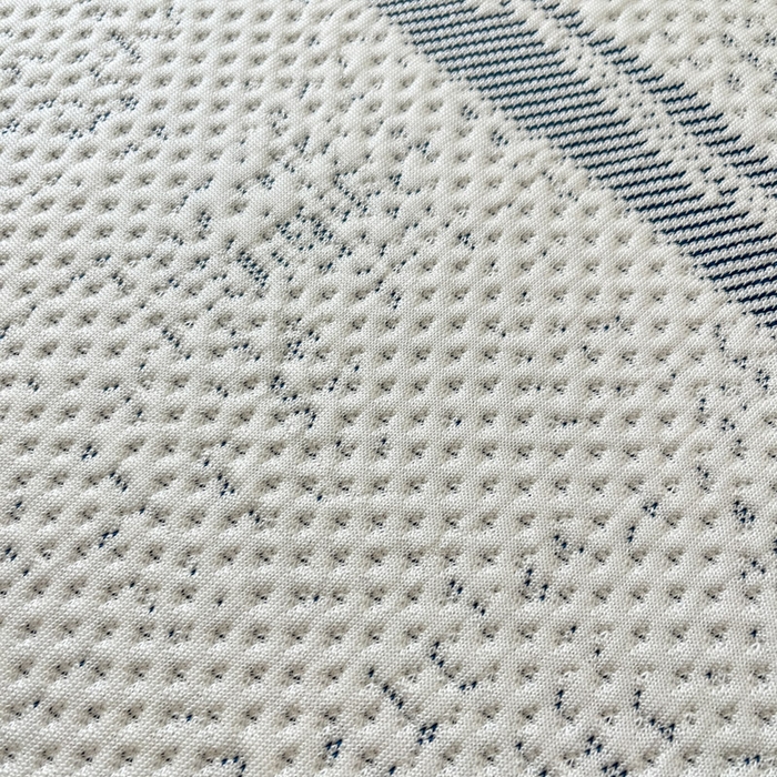 91家纺网 家纺一手货源 找家纺 雅居纺家纺 2025新款A类加厚三明治底简约提花凉感席系列-床笠款 线条-蓝