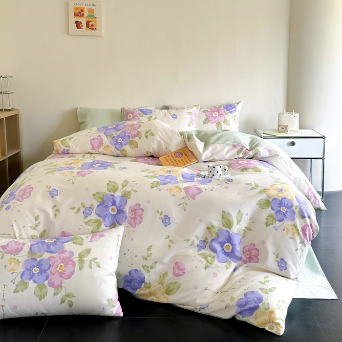 澳梵家居 2025新款全棉印花四件套 彩之花